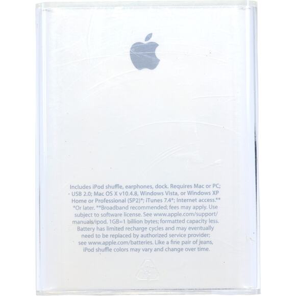 Apple iPod Shuffle 1GB 2nd Gen 2008 *Box & Manuals* | MC167LL/A Model A1204 - Picture 3 of 7